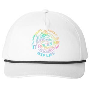 Tie Dye Some Days I Rock It Some Days It Rocks Me Dsp Life Snapback Five-Panel Rope Hat