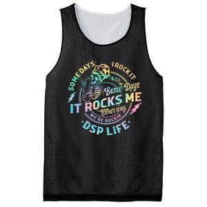 Tie Dye Some Days I Rock It Some Days It Rocks Me Dsp Life Mesh Reversible Basketball Jersey Tank