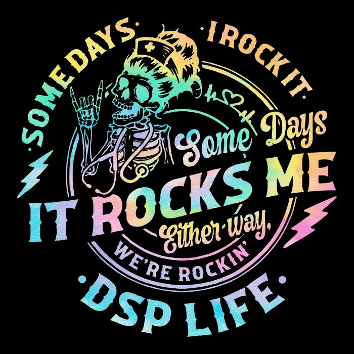 Tie Dye Some Days I Rock It Some Days It Rocks Me Dsp Life Mousepad