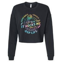 Tie Dye Some Days I Rock It Some Days It Rocks Me Dsp Life Cropped Pullover Crew