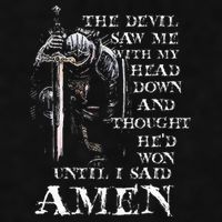 The Devil Saw Me With My Head Down And Thought HeD Won Ladies PosiCharge Tri-Blend Wicking Tank