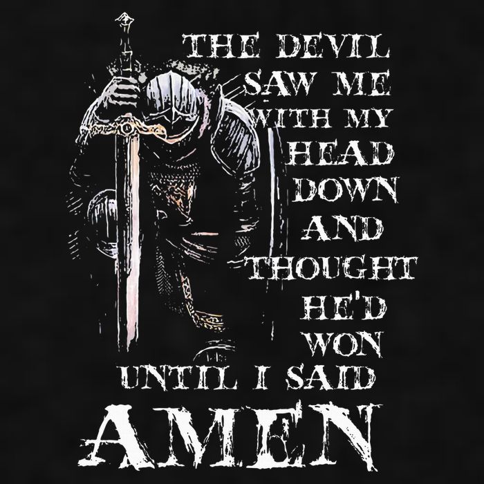 The Devil Saw Me With My Head Down And Thought HeD Won Ladies PosiCharge Tri-Blend Wicking Tank