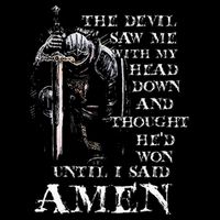 The Devil Saw Me With My Head Down And Thought HeD Won Drawstring Bag