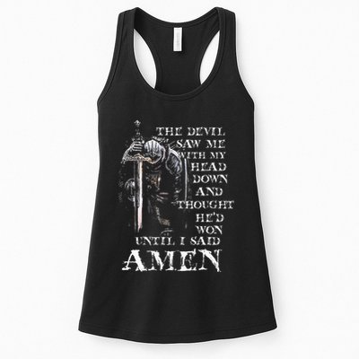 The Devil Saw Me With My Head Down And Thought HeD Won Womens Tank Top
