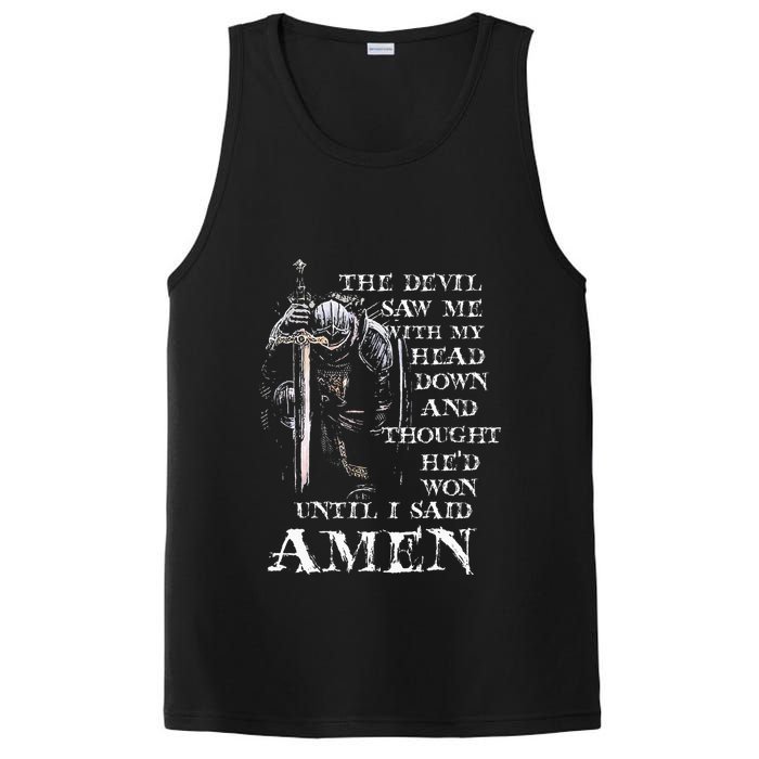 The Devil Saw Me With My Head Down And Thought HeD Won PosiCharge Competitor Tank