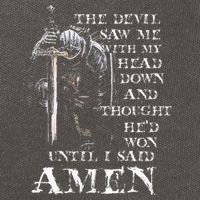 The Devil Saw Me With My Head Down And Thought HeD Won Cotton Canvas Backpack