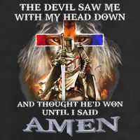 The Devil Saw Me With My Head Down Thought He Won Microfiber Hand Towel