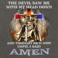The Devil Saw Me With My Head Down Thought He Won Cotton Canvas Backpack