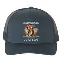 The Devil Saw Me With My Head Down Thought He Won Yupoong Adult 5-Panel Trucker Hat