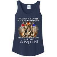 The Devil Saw Me With My Head Down Thought He Won Ladies Essential Tank