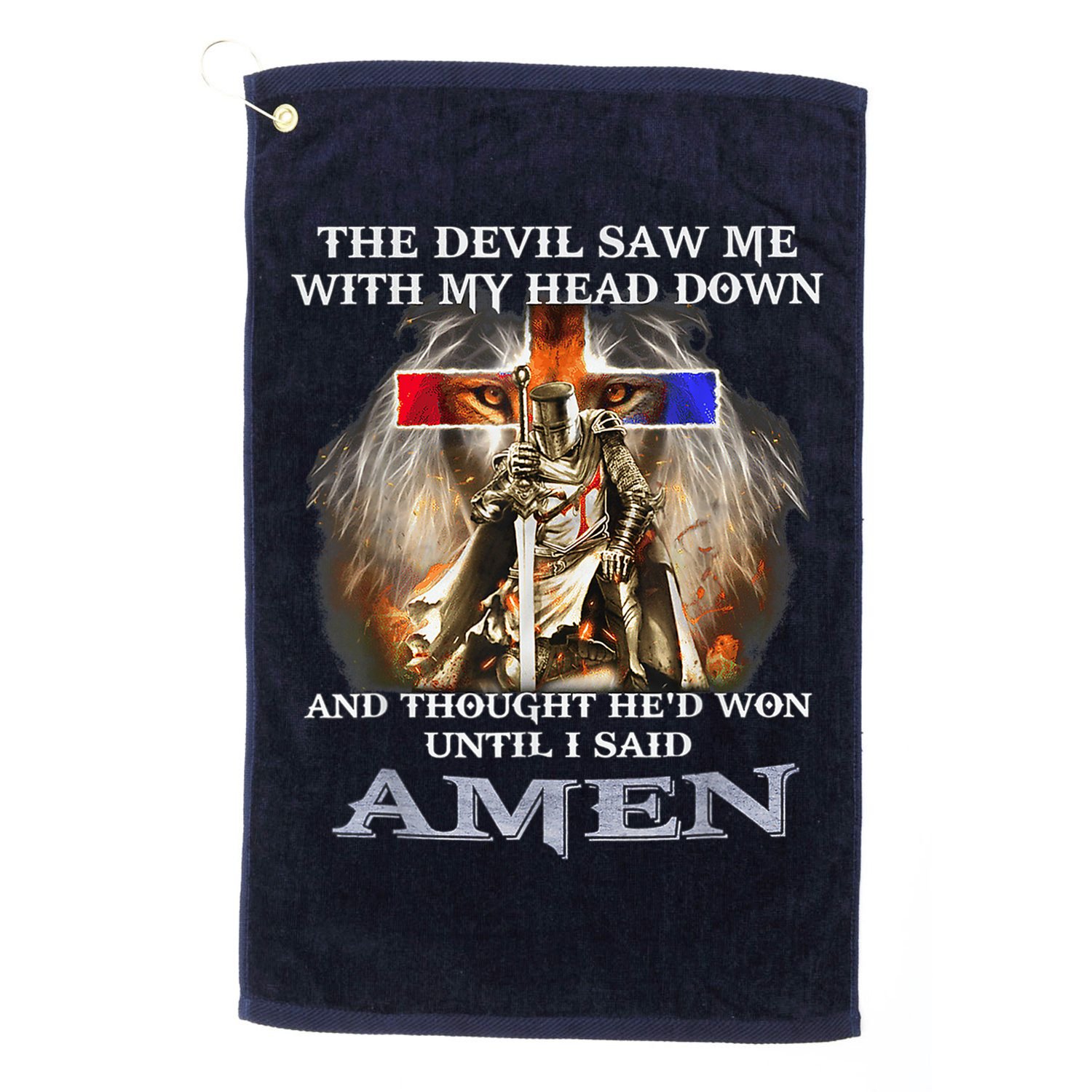 The Devil Saw Me With My Head Down Thought He Won Golf Towel
