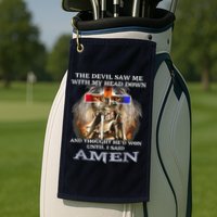 The Devil Saw Me With My Head Down Thought He Won Golf Towel