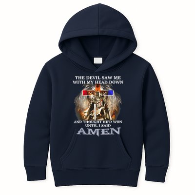 The Devil Saw Me With My Head Down Thought He Won Kids Hoodie