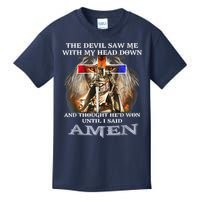 The Devil Saw Me With My Head Down Thought He Won Kids T-Shirt