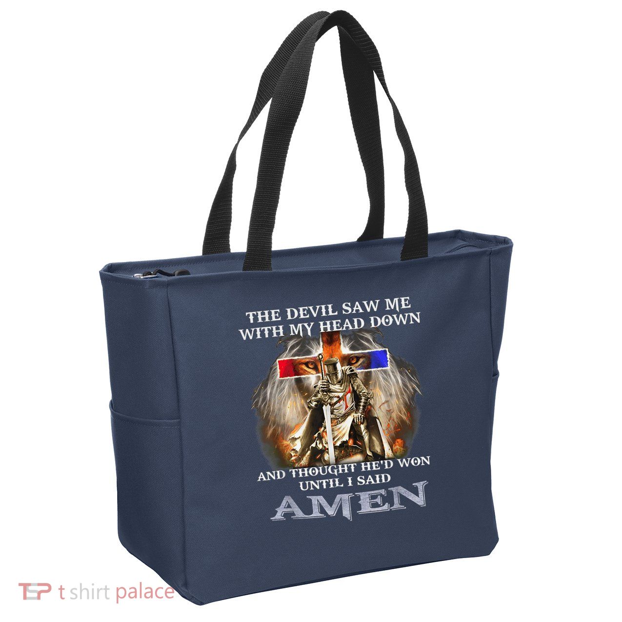 The Devil Saw Me With My Head Down Thought He Won Zip Tote Bag