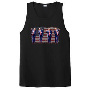 Trump Dance Save America Trump 2024 Trump 45 47 Funny Trump Gift PosiCharge Competitor Tank