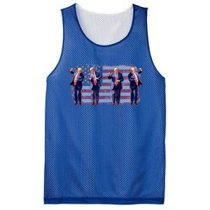 Trump Dance Save America Trump 2024 Trump 45 47 Funny Trump Gift Mesh Reversible Basketball Jersey Tank