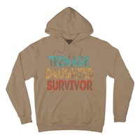 Teenage Daughter Survivor Vintage Dad Mom FatherS Day Gift Hoodie