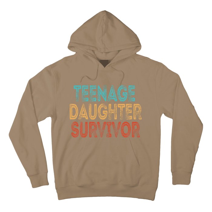 Teenage Daughter Survivor Vintage Dad Mom FatherS Day Gift Hoodie