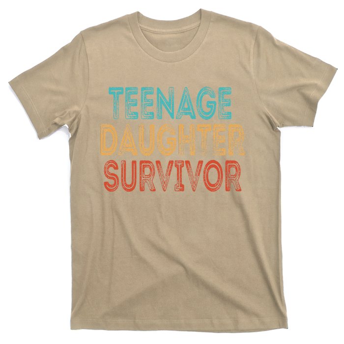 Teenage Daughter Survivor Vintage Dad Mom FatherS Day Gift T-Shirt