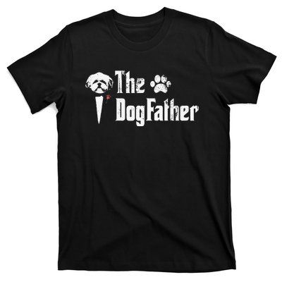 The Dogfather Shih Tzu Dog Dad Father's Day Gift T-Shirt