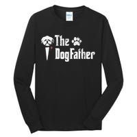 The Dogfather Shih Tzu Dog Dad Father's Day Gift Tall Long Sleeve T-Shirt