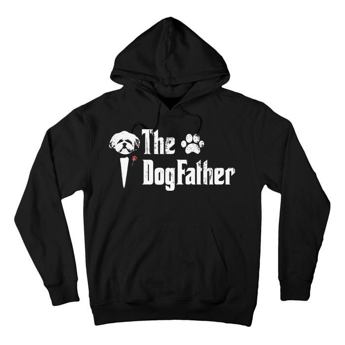 The Dogfather Shih Tzu Dog Dad Father's Day Gift Tall Hoodie