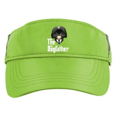 The Dogfather Shih Tzu Dad Shih Tzu Papa Funny Dog Owner Adult Drive Performance Visor