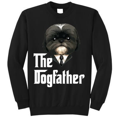The Dogfather Shih Tzu Dad Shih Tzu Papa Funny Dog Owner Sweatshirt
