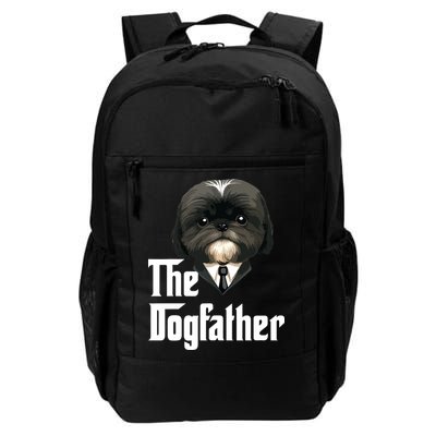 The Dogfather Shih Tzu Dad Shih Tzu Papa Funny Dog Owner Backpack