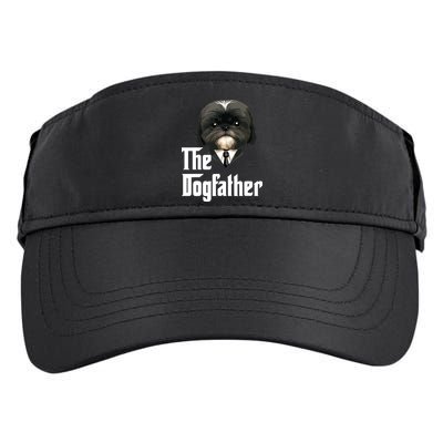 The Dogfather Shih Tzu Dad Shih Tzu Papa Funny Dog Owner Adult Drive Performance Visor