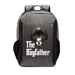 The Dogfather Shih Tzu Dad Shih Tzu Papa Funny Dog Owner Vector Backpack