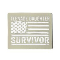 Teenage Daughter Survivor Vintage Dad Mom FatherS Day Mousepad