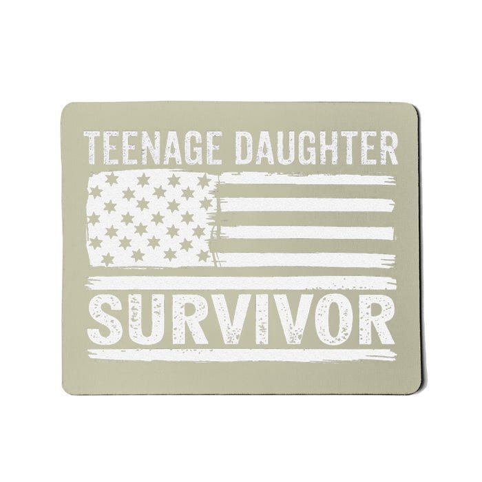 Teenage Daughter Survivor Vintage Dad Mom FatherS Day Mousepad