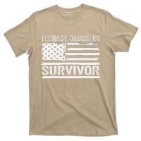 Teenage Daughter Survivor Vintage Dad Mom FatherS Day T-Shirt