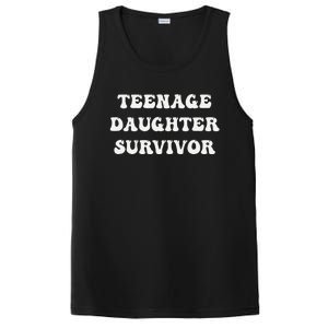 Teenage Daughter Survivor Teenager Dad Mom Groovy FatherS PosiCharge Competitor Tank