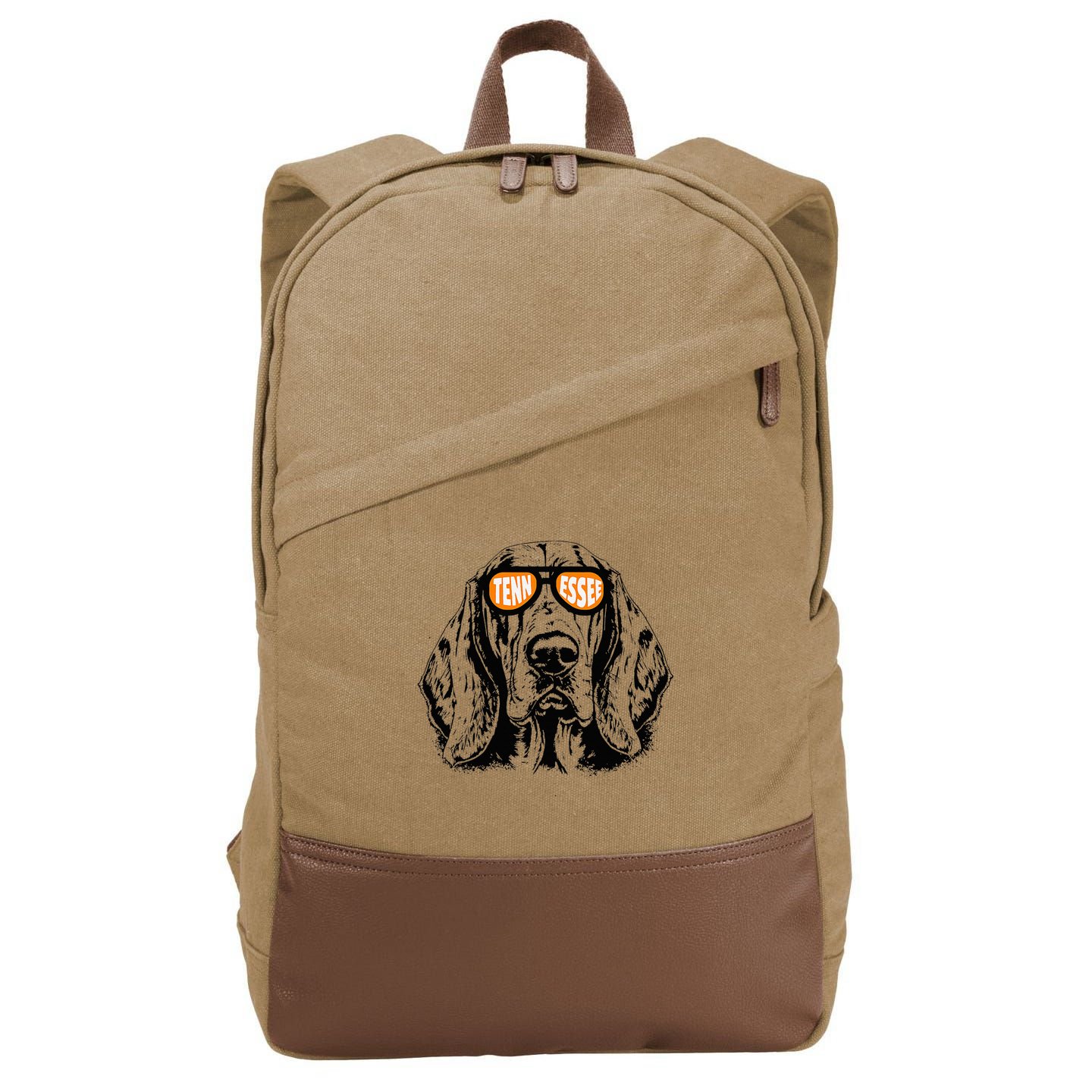 Tennessee Dog Sport Lovers Tennessee Coonhound Cotton Canvas Backpack