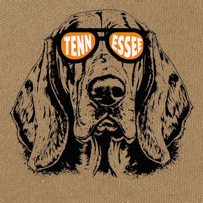 Tennessee Dog Sport Lovers Tennessee Coonhound Cotton Canvas Backpack