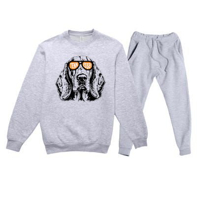 Tennessee Dog Sport Lovers Tennessee Coonhound Premium Crewneck Sweatsuit Set