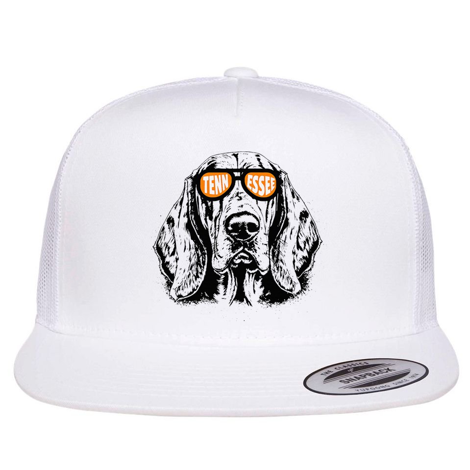 Tennessee Dog Sport Lovers Tennessee Coonhound Flat Bill Trucker Hat