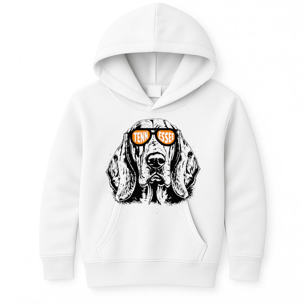 Tennessee Dog Sport Lovers Tennessee Coonhound Kids Hoodie