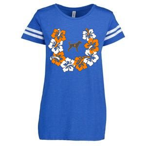 Tennessee Dog Sport Lovers Coonhound Fan Hawaii Lei Enza Ladies Jersey Football T-Shirt