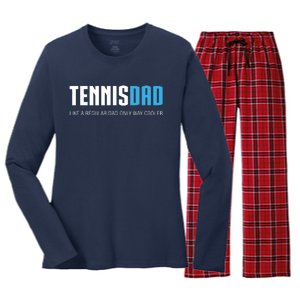 Tennis Dad Shirts, Funny Cute Father's Day Gift Women's Long Sleeve Flannel Pajama Set 