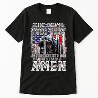 The Devil Saw Me With My Head Down Thought HeD Won On Back Tall T-Shirt
