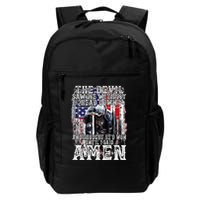 The Devil Saw Me With My Head Down Thought HeD Won On Back Backpack