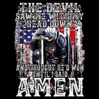 The Devil Saw Me With My Head Down Thought HeD Won On Back Cooling Performance Long Sleeve Crew