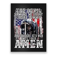 The Devil Saw Me With My Head Down Thought HeD Won On Back Poster