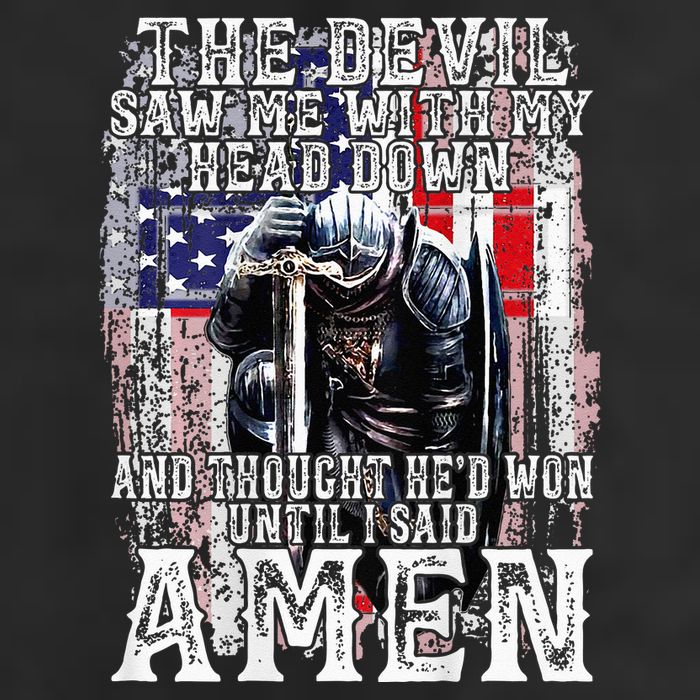 The Devil Saw Me With My Head Down Thought HeD Won On Back Golf Towel