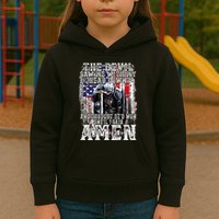 The Devil Saw Me With My Head Down Thought HeD Won On Back Kids Hoodie