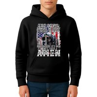 The Devil Saw Me With My Head Down Thought HeD Won On Back Kids Hoodie